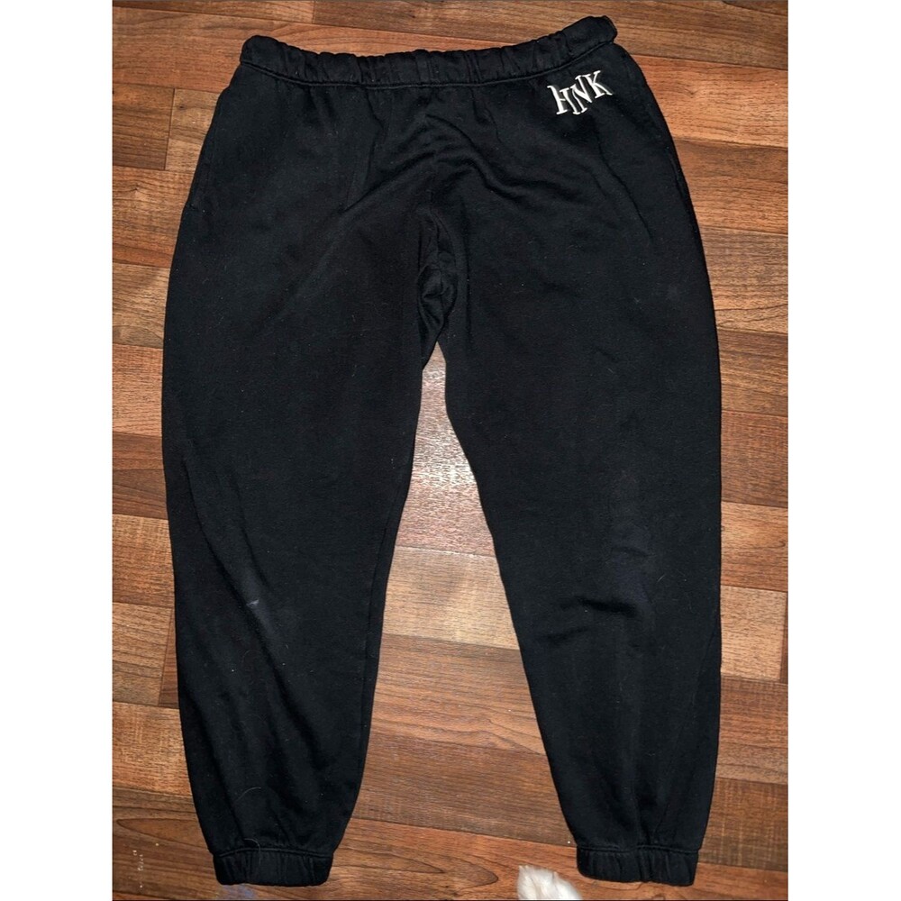 PINK Victoria's Secret Black Logo Jogger Pants
